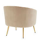 Alternate image 9 for LumiSource&reg; Tania Accent Chair in Gold Metal/Champagne Velvet