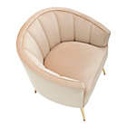 Alternate image 3 for LumiSource&reg; Tania Accent Chair in Gold Metal/Champagne Velvet