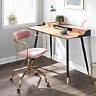 Alternate image 1 for LumiSource&reg; Demi Office Chair in Pink/Gold