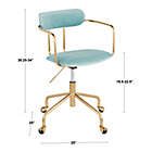 Alternate image 2 for LumiSource&reg; Demi Office Chair in Pink/Gold