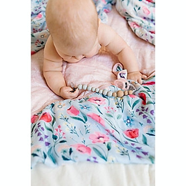 Loulou Lollipop Bluebell Multicolor Muslin Quilt. View a larger version of this product image.