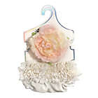 Alternate image 1 for Toby Fairy&trade; Newborn 2-Piece Blooming Flower Diaper Cover and Headband Set in White