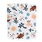 Alternate image 2 for Lambs & Ivy&reg; Lion King Adventure Fitted Crib Sheet in Blue/Brown