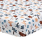 Alternate image 0 for Lambs & Ivy&reg; Lion King Adventure Fitted Crib Sheet in Blue/Brown