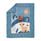 Alternate image 2 for Lambs & Ivy&reg; Lion King Adventure 3-Piece Crib Bedding Set in Blue/Brown