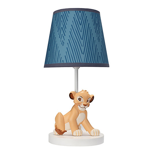Alternate image 1 for Lambs & Ivy® Lion King Adventure Lamp with CFL Bulb in Blue/Brown