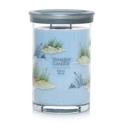 20oz Signature Tumbler Beach Walk - Yankee Candle: Soy Wax Blend, Orange Blossom &#38; Musk Aroma, 100hr Burn Time