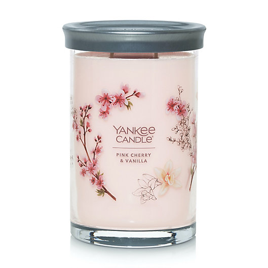 Alternate image 1 for Yankee Candle® Pink Cherry Vanilla Signature Collection 20 oz. Large Tumbler Candle