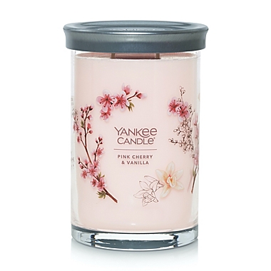 Yankee Candle&reg; Pink Cherry Vanilla Signature Collection 20 oz. Large Tumbler Candle. View a larger version of this product image.