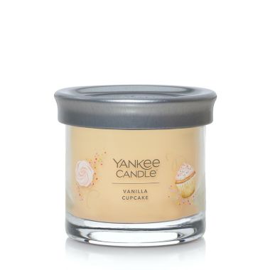 Yankee Candle Vanilla Cupcake Signature Collection Small Tumbler 4.3 oz. Candle. View a larger version of this product image.