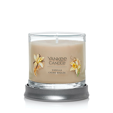 Yankee Candle&reg; Vanilla Creme Brulee Signature Collection Small Tumbler 4.3 oz. Candle. View a larger version of this product image.