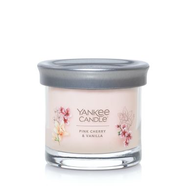 Yankee Candle&reg; Pink Cherry Vanilla Signature Collection Small Tumbler 4.3 oz. Candle. View a larger version of this product image.