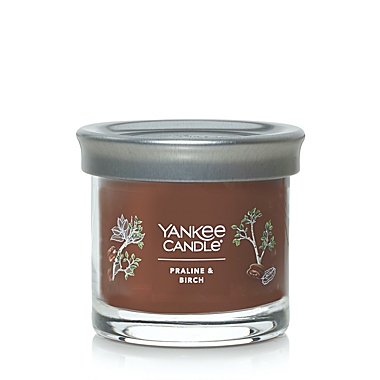 Yankee Candle&reg; Praline &amp; Birch Signature Collection Small Tumbler 4.3 oz. Candle. View a larger version of this product image.