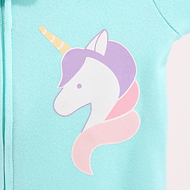 The Peanutshell&trade; Size 6-9M 3-Pack Unicorn Rainbow Long Sleeve Sleepers. View a larger version of this product image.