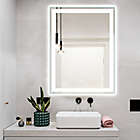 Alternate image 2 for Neutype 28-Inch x 36-Inch Smart LED Anti-Fog Rectangular Wall Mirror in Silver