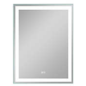 Neutype 28-Inch x 36-Inch Smart LED Anti-Fog Rectangular Wall Mirror in Silver