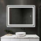 Alternate image 6 for Neutype 28-Inch x 36-Inch Smart LED Anti-Fog Rectangular Wall Mirror in Silver