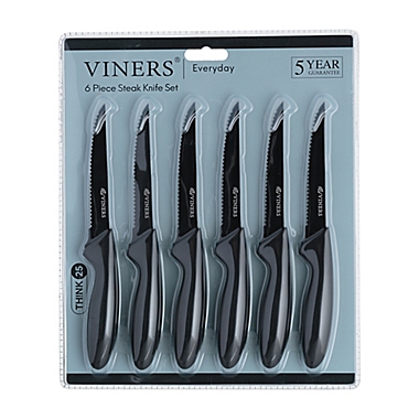 Viners&reg; Everyday 6-Piece Steak Knife Set. View a larger version of this product image.