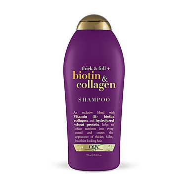 OGX&reg; Thick &amp; Full + Biotin &amp; Collagen Shampoo. View a larger version of this product image.