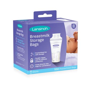Lansinoh&reg; 100-Count Breastmilk Storage Bags. View a larger version of this product image.