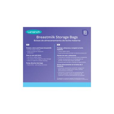 Lansinoh&reg; 100-Count Breastmilk Storage Bags. View a larger version of this product image.