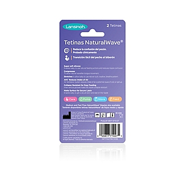 Lansinoh&reg; Momma&reg; 2-Pack NaturalWave&trade; Nipples. View a larger version of this product image.