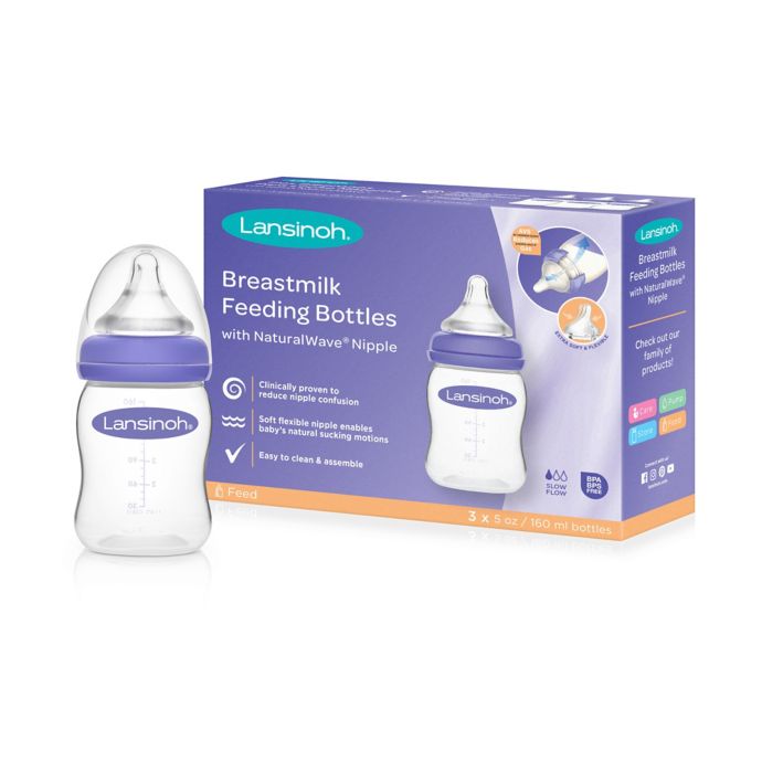 Lansinoh® Momma® 3Pack Bottle with NaturalWave™ Nipple buybuy BABY