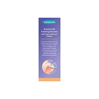 Lansinoh&reg; Momma&reg; 3-Pack Bottle with NaturalWave&trade; Nipple. View a larger version of this product image.