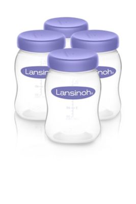 Lansinoh&reg; 4-Pack 5 fl. oz. Breastmilk Storage Bottles