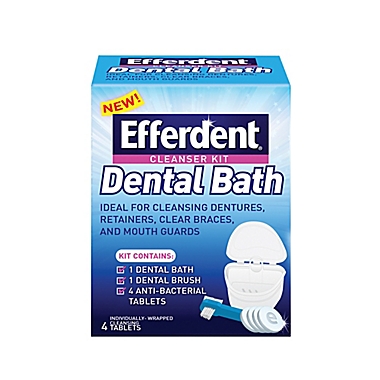 Efferdent&reg; 4-Count Dental Bath Kit. View a larger version of this product image.