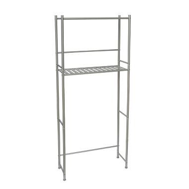 Simply Essential&trade; Over-the-Toilet Bathroom Space Saver in Silver. View a larger version of this product image.