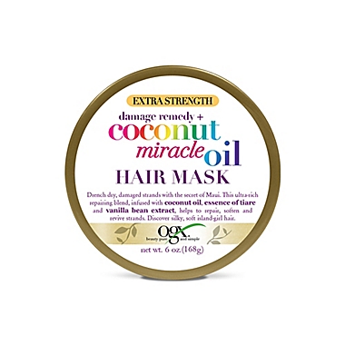 OGX&reg; Extra Strength Damage Remedy + Coconut Miracle Oil Hair Mask. View a larger version of this product image.