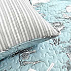 Alternate image 6 for Lush Decor&reg; French Country Toile 3-Piece Reversible King Quilt Set in Blue/White