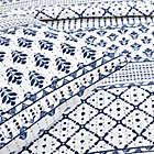 Alternate image 5 for Lush D&eacute;cor Monique Stripe King 3-Piece Reversible Quilt Set in Navy/White