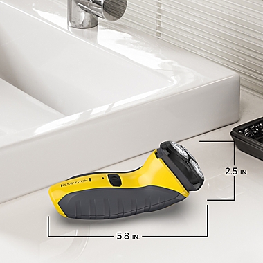 Remington&reg; Virually Indestructible Rotary Shaver 5100 with Pop-Up Trimmer in Yellow/Black. View a larger version of this product image.