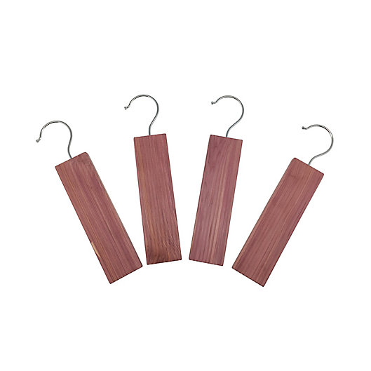 Alternate image 1 for Squared Away™ Cedar Hang Ups with Lavender Scent (Set of 4)