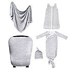 Alternate image 7 for Copper Pearl&trade; Asher Knit Swaddle Blanket in Grey