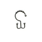Nestwell&trade; Double Roller Shower Curtain Hooks in Brushed Nickel (Set of 12)