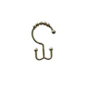 Nestwell&trade; Double Roller Shower Curtain Hooks in Brass (Set of 12)