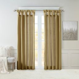 Madison Park® Emilia 84-Inch Twist Tab Total Blackout Curtain Panel in Pewter (Single)