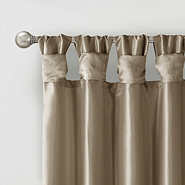 Madison Park&reg; Emilia 84-Inch Twist Tab Total Blackout Curtain Panel in Pewter (Single). View a larger version of this product image.