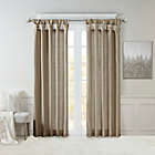 Alternate image 0 for Madison Park&reg; Emilia 84-Inch Twist Tab Total Blackout Curtain Panel in Pewter (Single)
