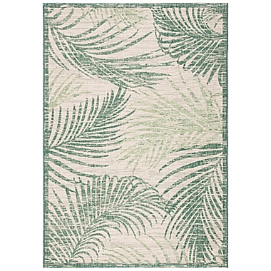 W Home Palm Indoor/Outdoor Area Rug in Green. View a larger version of this product image.