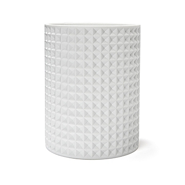 UGG&reg; Morgan Wastebasket in White. View a larger version of this product image.