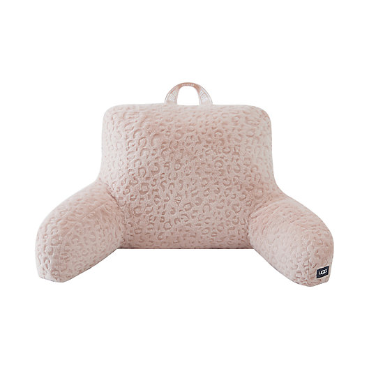 Alternate image 1 for UGG® Miley Faux Fur Backrest Pillow in Quartz