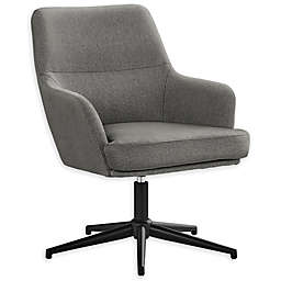 Monarch Specialties Swivel Accent Chair in Grey/Black