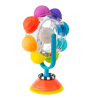Sassy&reg; Light-Up Rainbow Wheel Tray Toy. View a larger version of this product image.