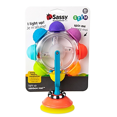 Sassy&reg; Light-Up Rainbow Wheel Tray Toy. View a larger version of this product image.