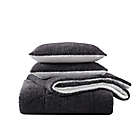 Alternate image 3 for UGG&reg; Classic Sherpa 2-Piece Twin/Twin XL Comforter Set in Off-Black Melange