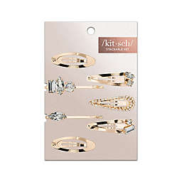 Kitsch 7-Piece Micro Snap Clips in Gold
